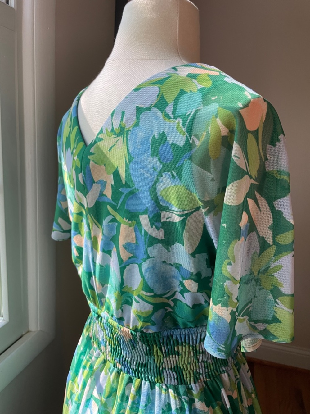 Rabbit Rabbit Rabbit Green Floral Maxi Dress - Picture 3 of 4